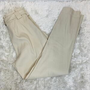 Express Cream Tan Paperbag Waist Pants Sz 0R